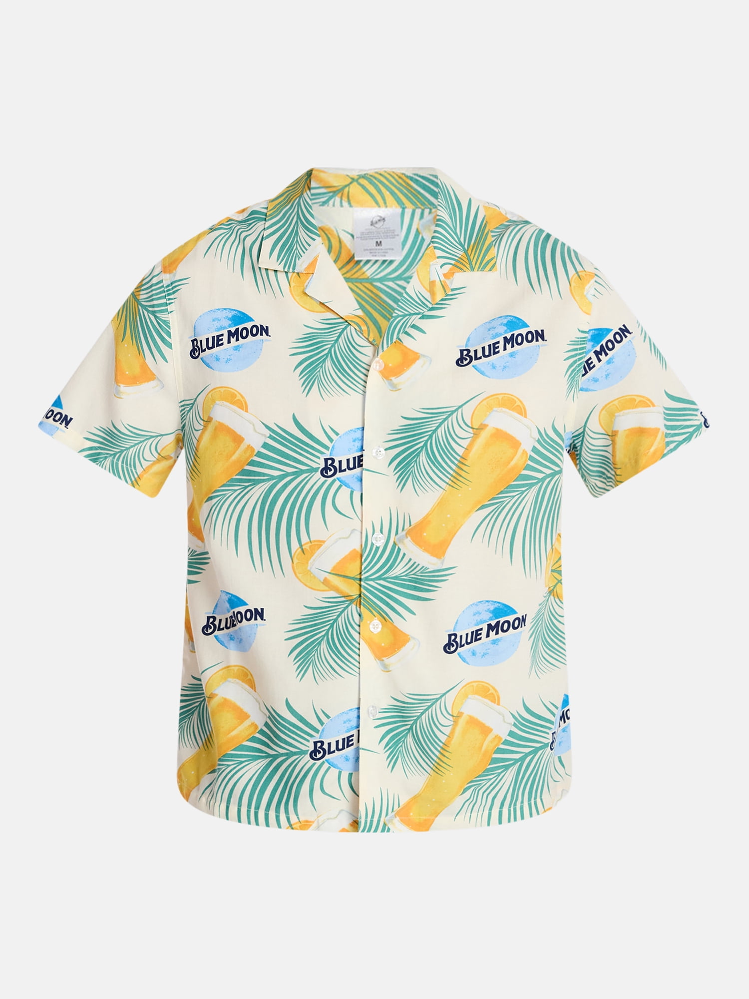 Blue Moon Men's and Big Men's Button Up with Short Sleeves, Sizes XS-5XL
