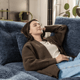 thumbnail image 5 of Sonegra 112" Oversized Modular Sectional L Shaped Sofa, Wide & Deep Seat Boneless Cloud Couch With Multi-Purpose Round Pillow, No Assembly (Blue), 5 of 7