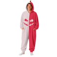 thumbnail image 3 of Basysin Halloween Pajamas Split Color Hooded Onesie Pajamas Soft Unisex Long Sleeve Jumpsuit Comfortable Cosplay Costume For Men And Women Halloween Costume Sleepwear, 3 of 8