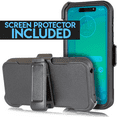 thumbnail image 3 of for Motorola Moto G7 Play/G Play 7th Gen/ XT1952 [Four Layered Protection] Heavy Duty Defender Holster Armor Tough Case with Rotating Belt Clip & Built in Screen Protector Camo, 3 of 4