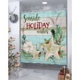 thumbnail image 4 of Christmas Shower Curtain, Summer Starfish Wood Pine Branch Waterproof Washable Fabric Shower Curtains Set for Bathroom Bathtubs Decor with Hook, 36"Wx72"L, 4 of 7