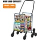 thumbnail image 5 of ChaoLink Carrito de compras plegable con ruedas de 360 grados, carrito utilitario con capacidad para 110 libras, ruedas para subir escaleras, cesta grande de 22 galones, 5 of 8