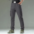 thumbnail image 4 of QATAINLAV Big and Tall Cargo Pants Mens Casual Ripstop Outdoor Work Trousers Solid Color Straight Leg Hiking Pants with Pockets Gray XXXXL, 4 of 8