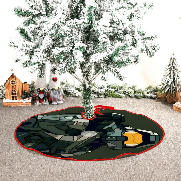 Halo themed Christmas Tree Skirt 48inch premium collectible decor