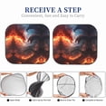 thumbnail image 6 of Windshield Sun Shade, Fire Sky Dragon Foldable Car Sun Shade Windshield for Front, 2 Pieces, 6 of 7