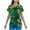 XNQR4-Green, variant on St Patricks Day Scrubs Women Working Uniforms Shamrock Print Scrub Tops Green Shirts Short Sleeve V Neck Nurse Uniforms with Pockets