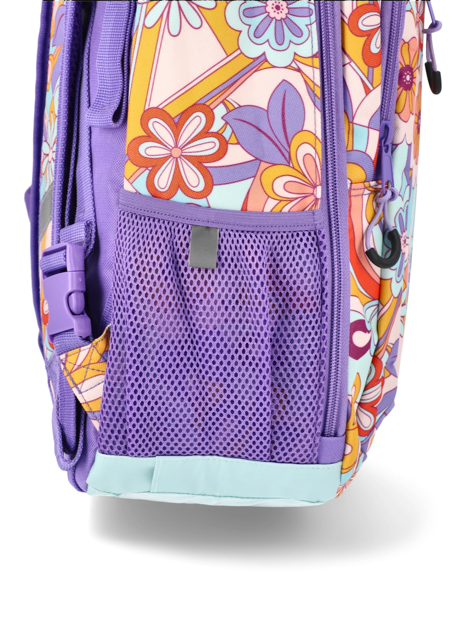 Wonder Nation Girls' Adaptive 17" Daisy Dreams Backpack, Purple