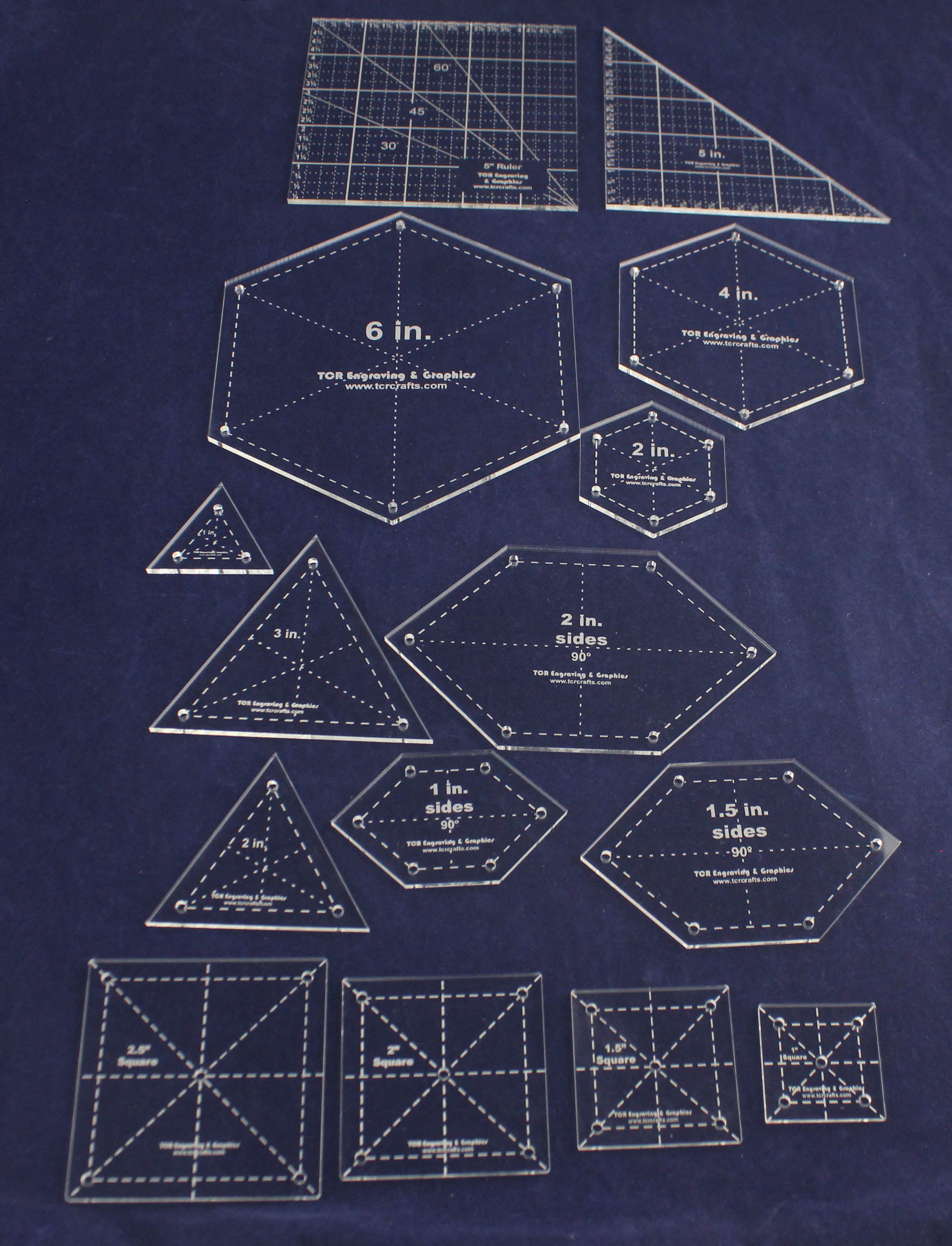 Quilting Templates Acrylic