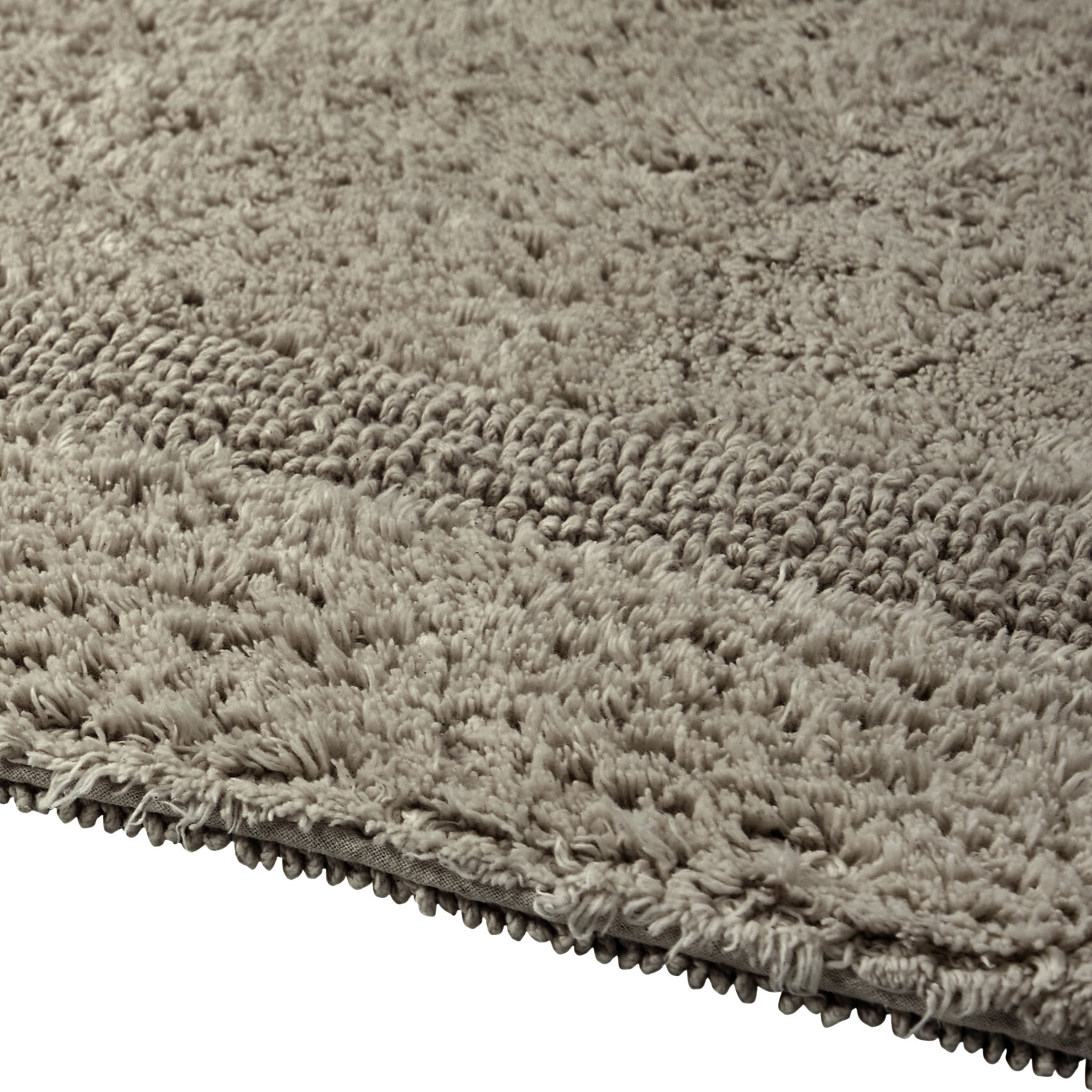 Better Trends Round Bath Mat 30" Diameter Elegant Reversible Bath Rug, Extra Soft Cotton for Ultimate Comfort, Absorbent, Ideal for Half Baths and Powder Rooms, (Beige) Lux Collection