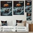 thumbnail image 4 of Designart A Blooming Orange Marigold Flower In Winter I Canvas Wall Art, 4 of 5