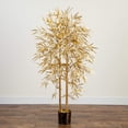 thumbnail image 5 of Nearly Natural 5' Golden Bamboo Tree, Green, 5 of 5