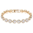 thumbnail image 1 of Pulsera de tenis Swarovski Una Angelic con cristales de oro rosa, 1 of 6