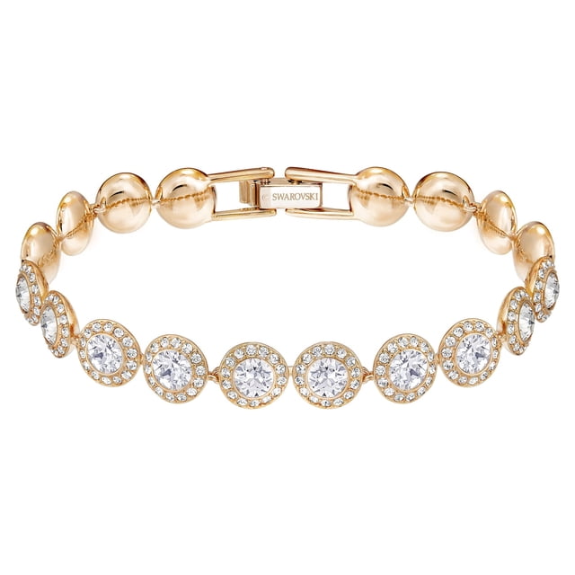 Pulsera de tenis Swarovski Una Angelic con cristales de oro rosa