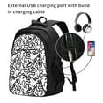 thumbnail image 2 of Wukai Hand Drawn Snake Travel Laptop Backpack: Business Water-Resistant Bag with USB Charging Port, Ideal College Backpack for Men & Women, 2 of 6