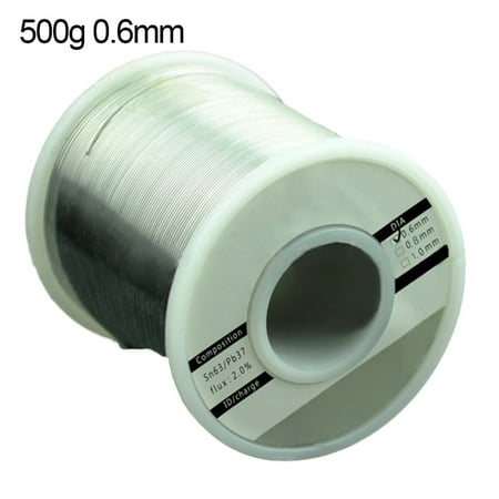 

JunDanmall 50/100/500g 0.6/0.8/1mm DIY Solder Tin Wire for Electrical Soldering Repairing