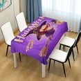 thumbnail image 6 of Coolnut Halloween Little Witch Rectangle Tablecloth 54x54In,Dinner Table Cover for Outdoor & Indoor Patio, Picnic, BBQ, Holiday Party Halloween Decoration, 6 of 7