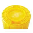 thumbnail image 3 of BRUTE 32 Gallon Yellow Vented Trash Container, 3 of 12