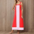thumbnail image 2 of Kaemgyyd Sundresses for Women Fashion Stripes Sleeveless Casual Loose Midi Dress Square Collar Flowy Tank Dresses for Beach Vaction, 2 of 7