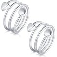 thumbnail image 1 of Anillos de cobre de drenaje linfático para mujeres, terapia magnética para artritis para aliviar el dolor, Rsi ajustable, 2 uds., 1 of 5