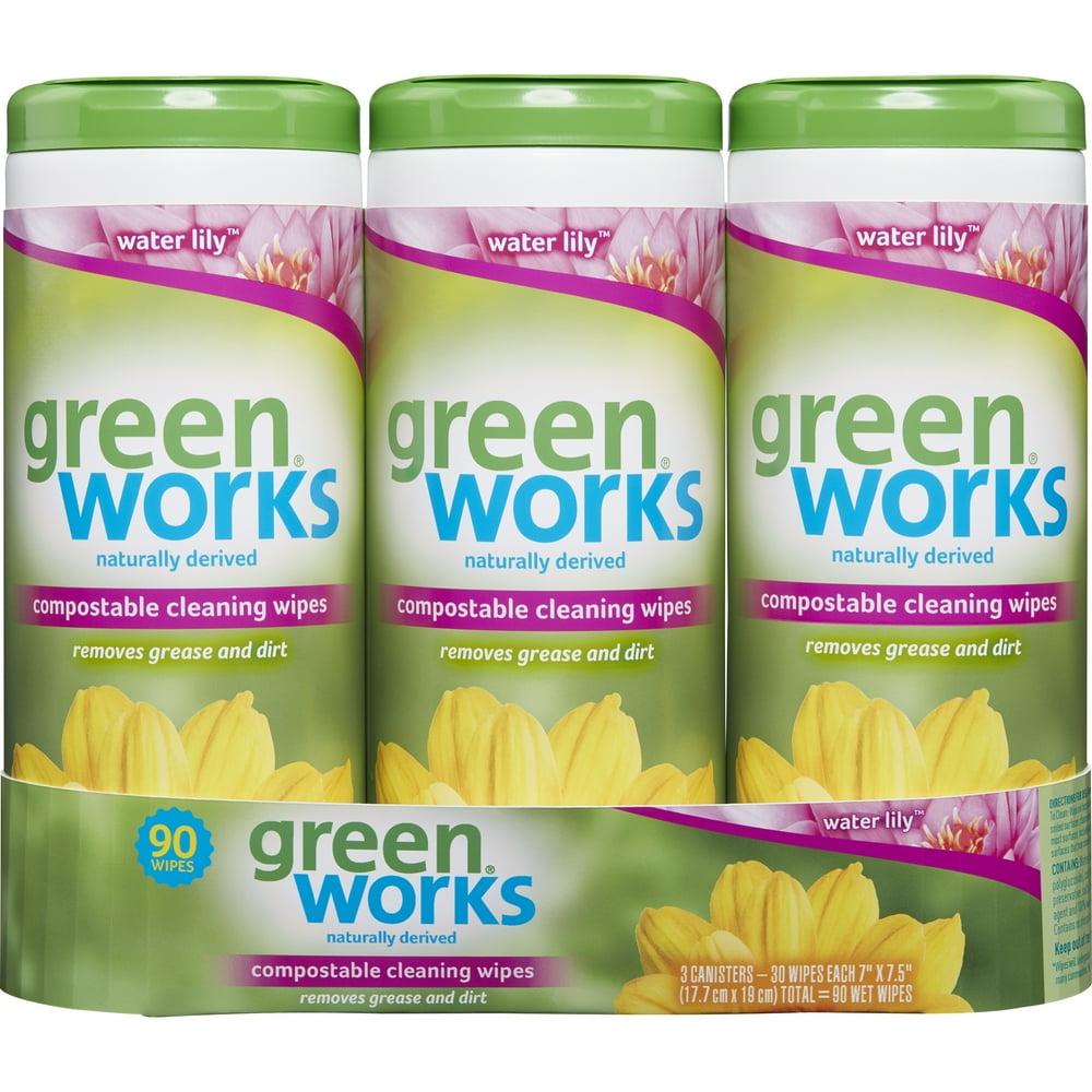 Green Works Compostable Cleaning Wipes, Biodegradable Cleaning Wipes