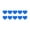Blue, variant on Pack Of 10 Waterproof Reflective Heart Vehicle Stickers Decals Auto Adhesive Decorative Clings For Cars Motorcycles Truc
