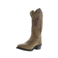 thumbnail image 4 of Old West Western Boots Mens Round Reinforced Leather Tan Fry OW2038, 4 of 8