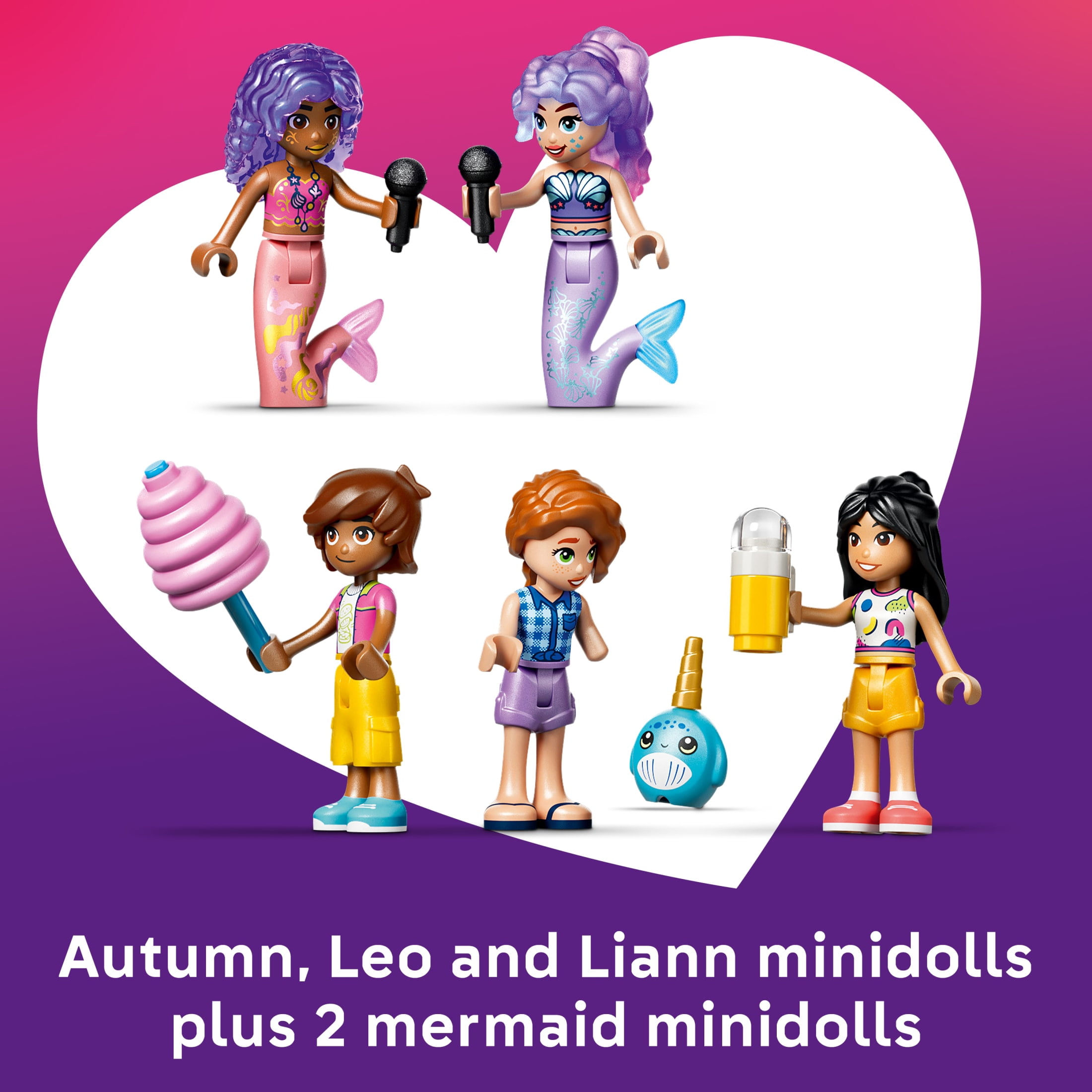 LEGO Friends Mermaid Roller Coaster Ride - Building Toy for Girls & Boys, Ages 8+ - Toy Figures & Playset for Kids - Includes 5 Minidolls - Gift for Birthdays - 42703