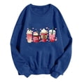 thumbnail image 3 of Meichang Sweatshirts Col Rond Femmes Saint-Valentin Couples Sweatshirt Femmes Imprimé Cœur Mignon Sweatshirts Pull Vacances Manches Longues Coupe Ample Cadeaux Vacances Sweatshirts, 3 of 3