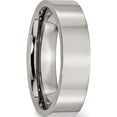 thumbnail image 4 of Titanium Polished 6mm Flat Band (Size 6.5) Made In China tb31-6.5, 4 of 5