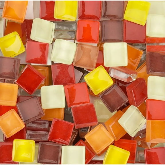 50 PCS Diy Mix Color Glitter Glass Mosaic Stones Mosaic Tiles Glass Pebbles Crafts Material Puzzle For Diy Mosaic Making arte