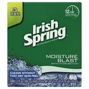 Colgate Palmolive Irish Spring Moisture Blast Deodorant Bar Soap, 3 Ea, 11.25 Oz