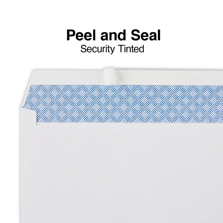 Staples EasyClose #10 Envelope, White, Peel Seal, Letter Size