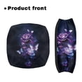 thumbnail image 2 of HELLHERO Dark Blue and Purple Rose Rollator Walker Seat and Backrest Rollbar Covers Set Backrest Covers Breathable Reusable Easy to Install for Seniors, 2 of 7