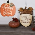 thumbnail image 2 of Thanksgiving Fall Harvest Autumn Thankful & Blessed Pumpkin Fall Hanging Sign 12"X12", 2 of 4