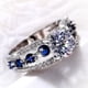 thumbnail image 5 of Hueco azul anillo de circón elegante anillo de diamantes de imitación de zafiro Anillos de joyería de las mujeres de moda completa de circón anillos para mujeres Tamaño 6 10, 5 of 6