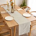 thumbnail image 3 of Table Runner Dresser Scarves 90 Inch Long,Watercolor Minimalist Pure Color Linen Dining Table Runners, 3 of 9