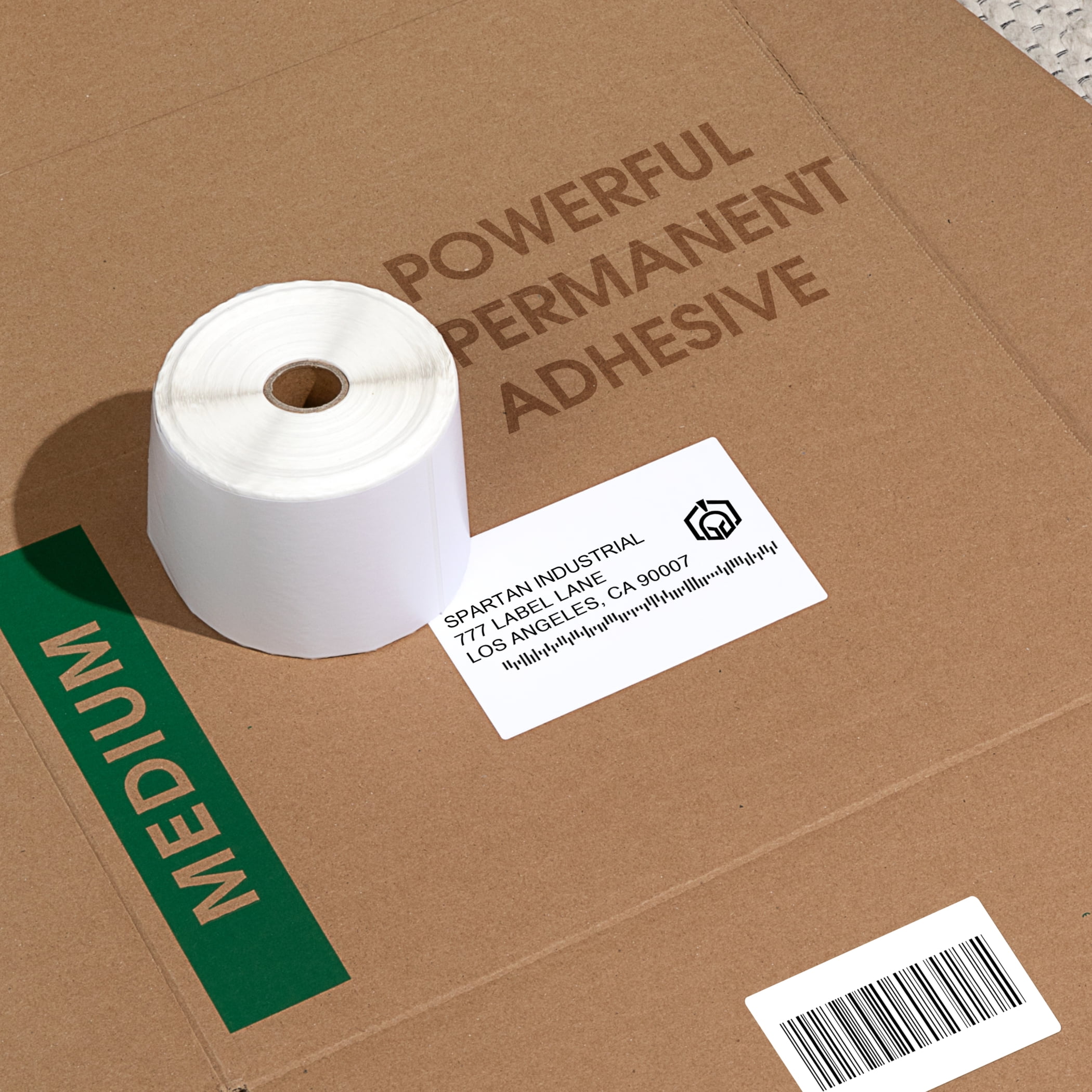 Spartan Industrial - 2.25" X 1.25” Direct Thermal Labels for Rollo & Zebra Printers - 10 Rolls, 1000/Roll
