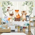thumbnail image 3 of 7 x 5 ft Woodland Baby Shower Backdrop,Wild Jungle Animal Adventure Theme Background, Kids Birthday Baby Shoower Gender Reveal Photography Party Supplies Decor, 3 of 5