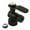 Black, variant on Kingston Brass CA4310BN 1/2" FIP x 3/8" OD Comp Quarter-Turn Angle Stop Valve, Brushed Nickel