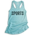 thumbnail image 1 of Sports Tank Top, Ladies Racerback Tank Top, Baseball Tank, Football Tank, Softball Tank, Cancun, Medium, 1 of 3