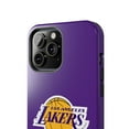 thumbnail image 3 of iPhone Tough Case - LA Lakers Purple Los Angeles Basketball Protective Case, 3 of 6