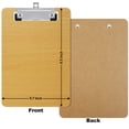 thumbnail image 7 of AGCAN Wood Clipboards Set of 2, Clipboards with Low Profile Clip, Memo Size Clipboard, Hardboard Office Clipboard 8.5" x 5.7" for Classroom, Office, Home, 7 of 7