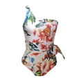 thumbnail image 3 of WREESH Maillot de Bain une Pièce avec Dos Ouvert Rayé Bikini de Plage, 3 of 8