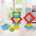 thumbnail image 4 of Bloques de construcción variados Torre Pirámide Bloques de construcción Niños Ensamblados Educación temprana Tesoro educativo Apilado Música Deformada Juguetes Luban, 4 of 5