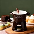 thumbnail image 4 of Chocolate Fondue Mug Set – Heat-Resistant Ceramic Fondue Cups with Forks, Reusable Chocolate Melting Cup & Fondue Set for Cheese, Chocolate & Desserts, Perfect for Date Night & Parties (Red), 4 of 7