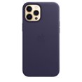 thumbnail image 3 of Apple Coque en Cuir pour iPhone 12 Pro Max avec MagSafe - Violet Foncé, 3 of 3
