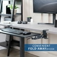 thumbnail image 5 of VIVO Black Clamp-on Under Desk Keyboard Tray with Swinging Height Adjustment, 5 of 8