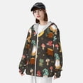 thumbnail image 5 of Goofa Gnome Insect Frog Printed Women's UPF 50+ Sun Protection Hoodie Jacket Lightweight Long Sleeve Sun Shirt for Women with Pocket Hiking Outdoor-3X-Large, 5 of 9