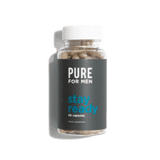 PURE for Men - The Original Vegan Cleanliness Fiber Supplement, Psyllium Husk, Aloe Vera, Chia Seeds - 60 Capsules