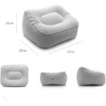 thumbnail image 2 of Inflatable Foot Rest Pillow Airplane Footrest Travel Home Foot Cushion Reduce Swelling Improve Circulation for Airplane Travel, Car, Train, Home & Off, 2 of 5